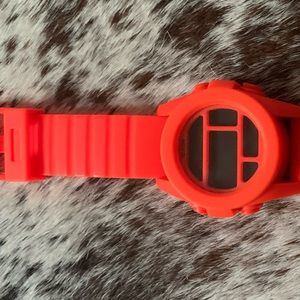 Nixon bright orange watch